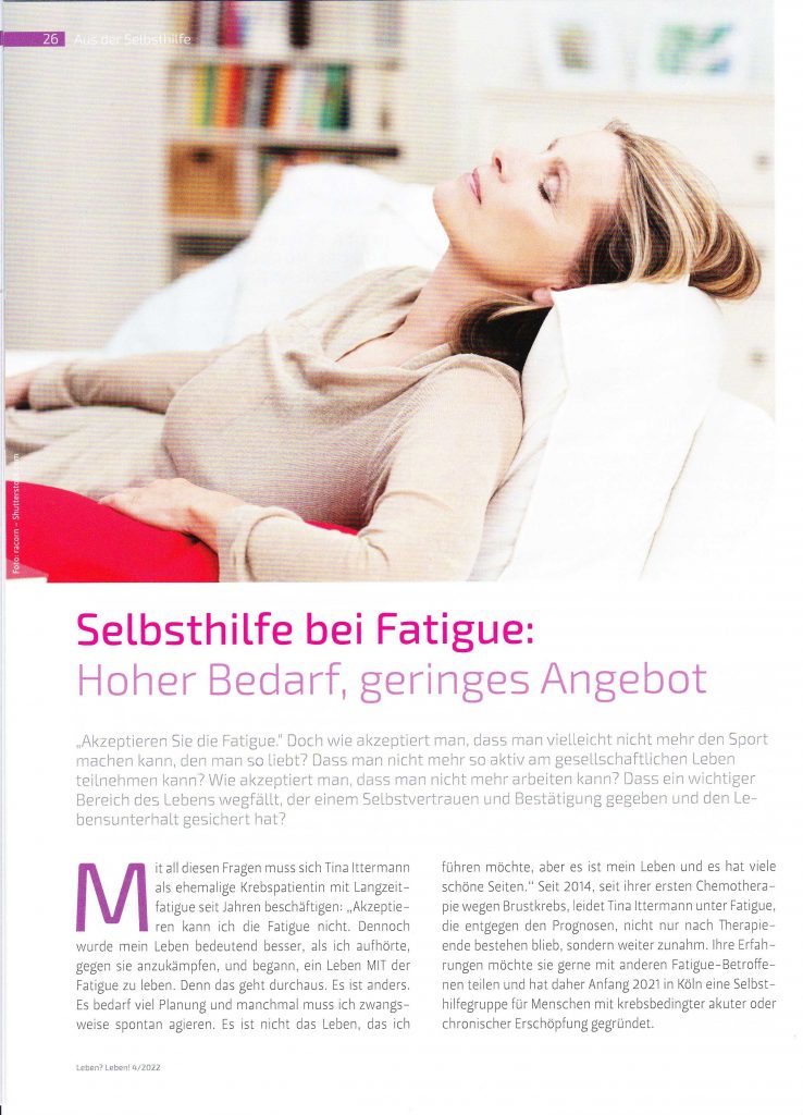 Selbsthilfe bei Fatigue